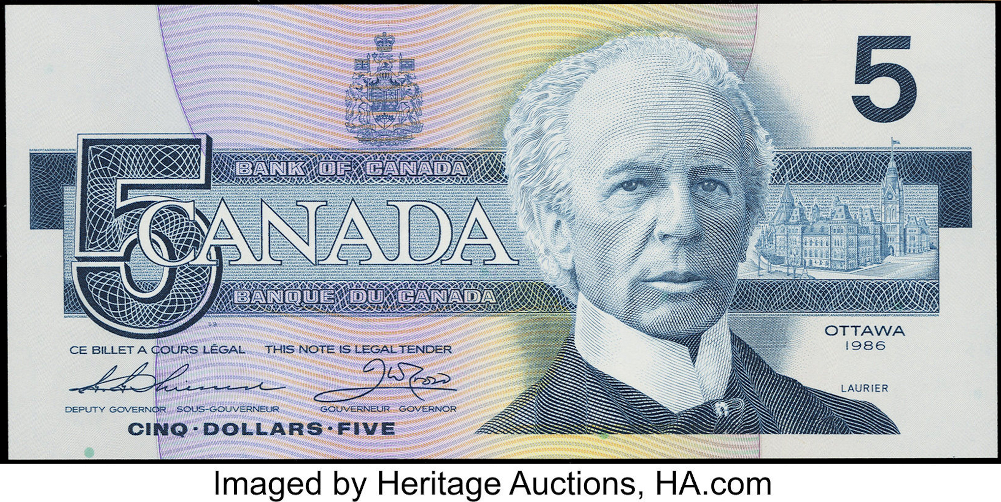 BANK OF CANADA 1986  $1  NOTES BC-55b-i  ***UNC*** 